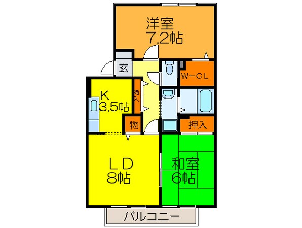 カサグランデの物件間取画像